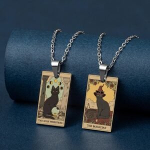 Dijes Cartas de Gatos Tarot